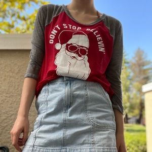 “Don’t Stop Believin’” Santa Clause Shirt